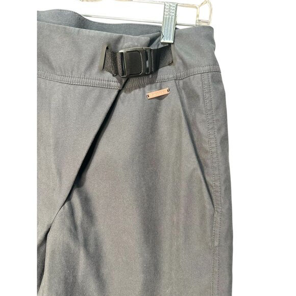 Sweaty Betty Woven Trousers Pants Size Small Black Outdoor Buckle Waist Gorpcore - Picture 9 of 16